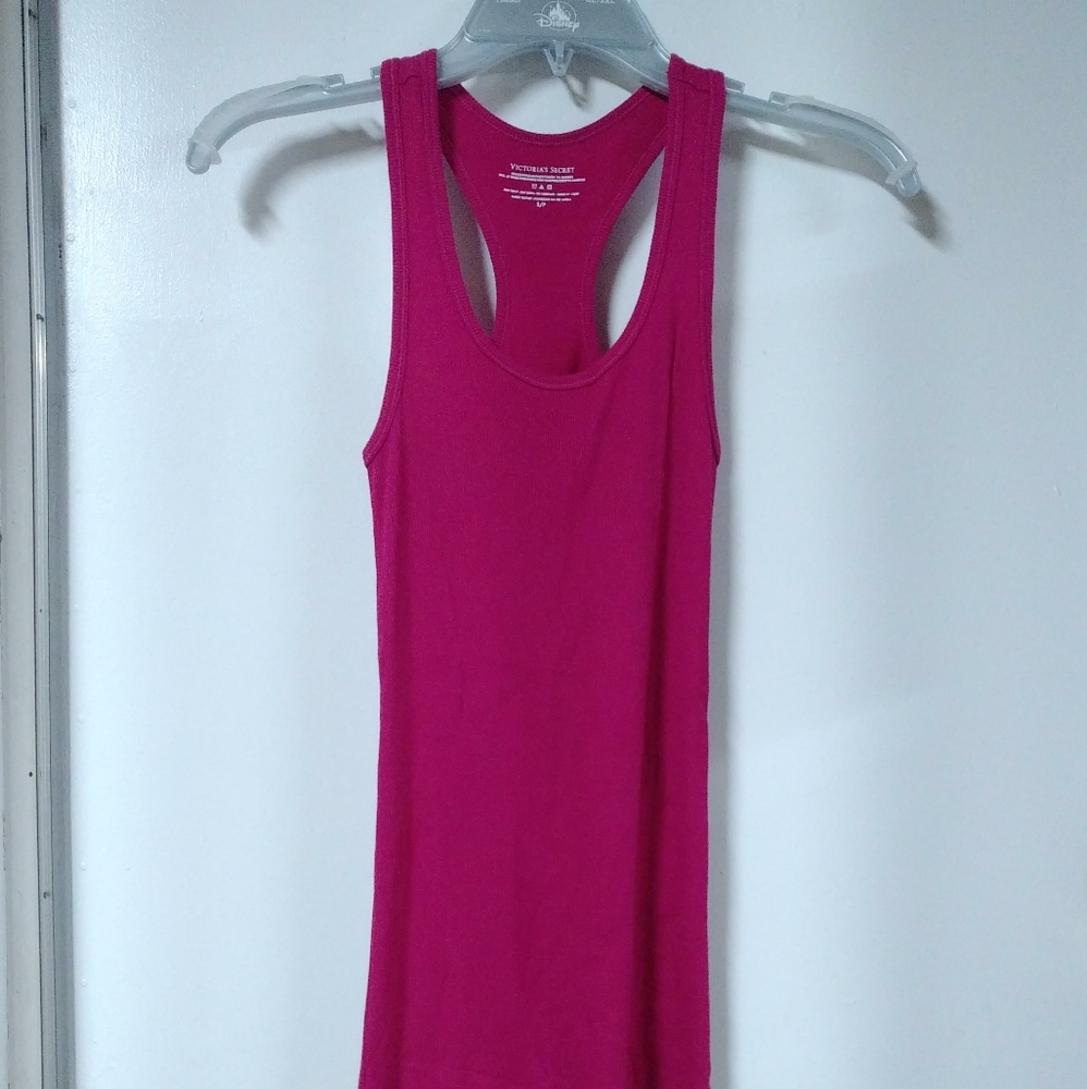 Victorias Secret magenta Racerback ribbed dress